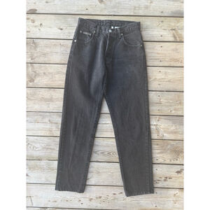 Calvin Klein Vintage 90s Jeans Womens 5 Black Button Fly Made in Canada